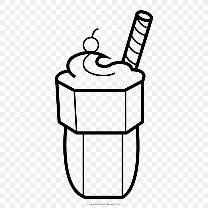 Milkshake ice cream smoothie drawing png xpx milkshake area ausmalbild black and white coloring book download