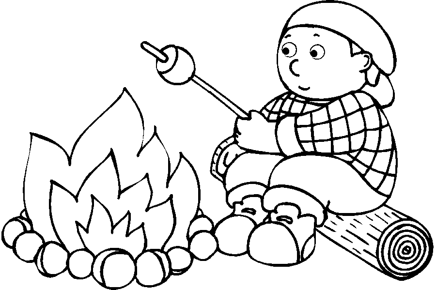 Smores coloring pages