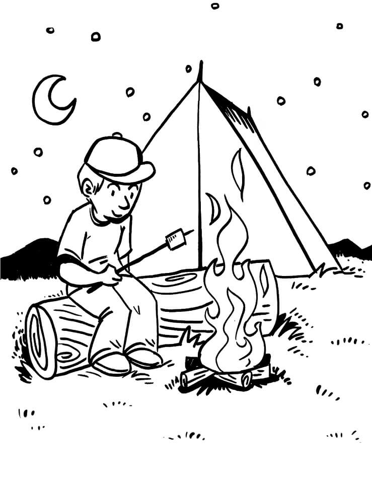 Smores coloring pages