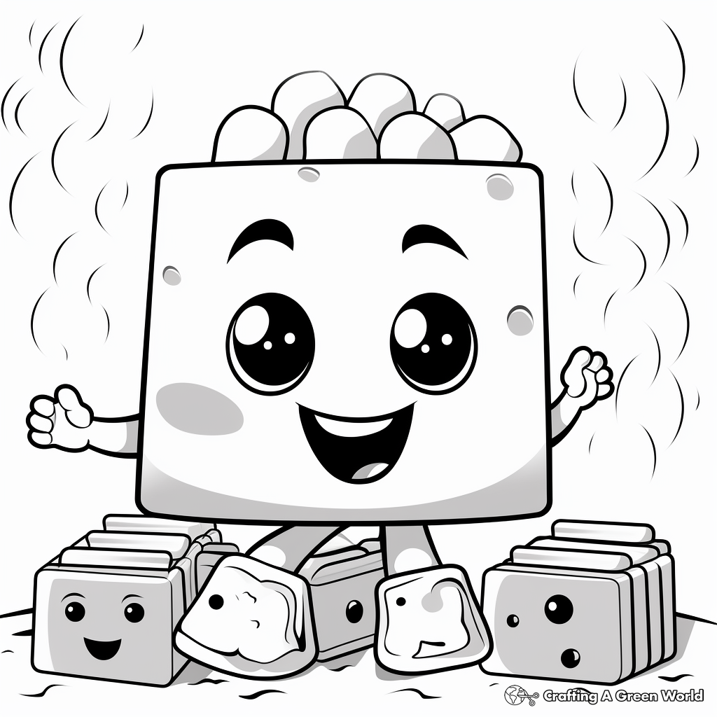 Smores coloring pages