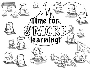 Time for smore learning back to school coloring pages by sketchbykat