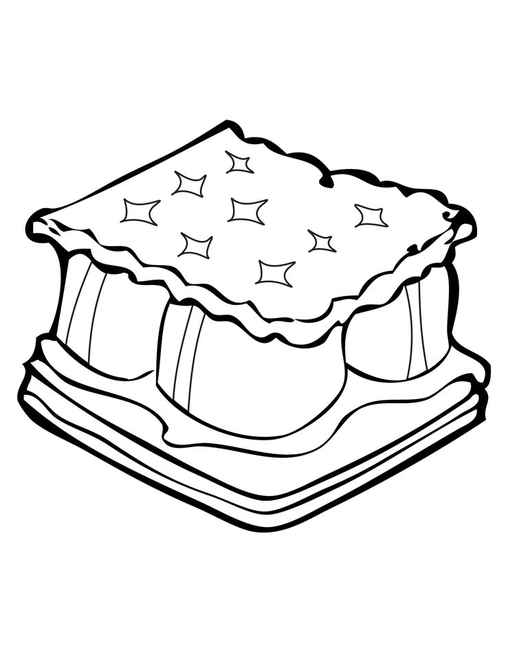 Smores coloring pages