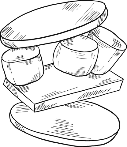 Smore coloring page free printable coloring pages