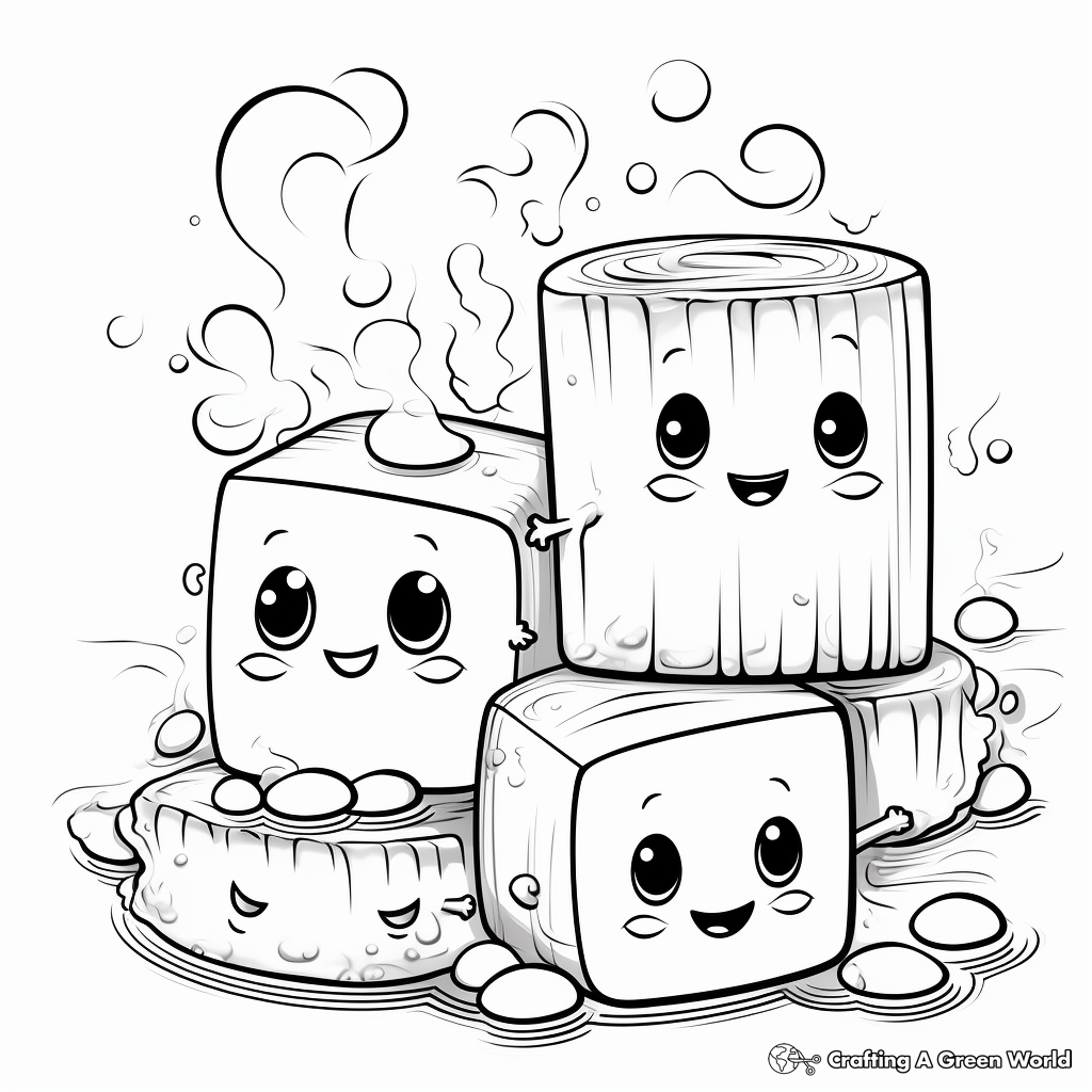 Smores coloring pages