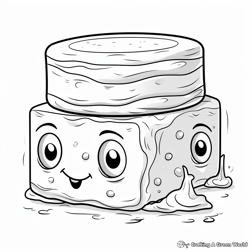 Smores coloring pages