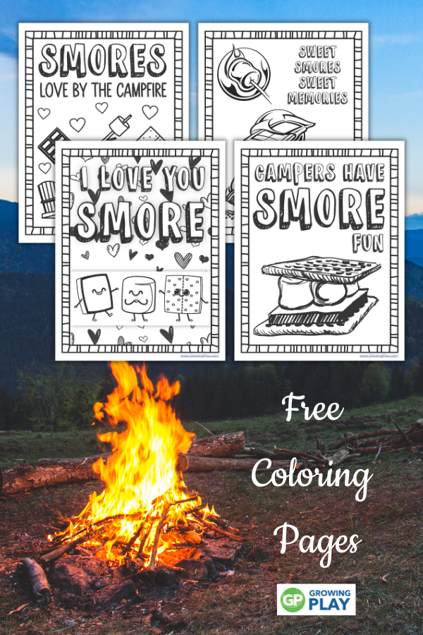 Smore coloring page