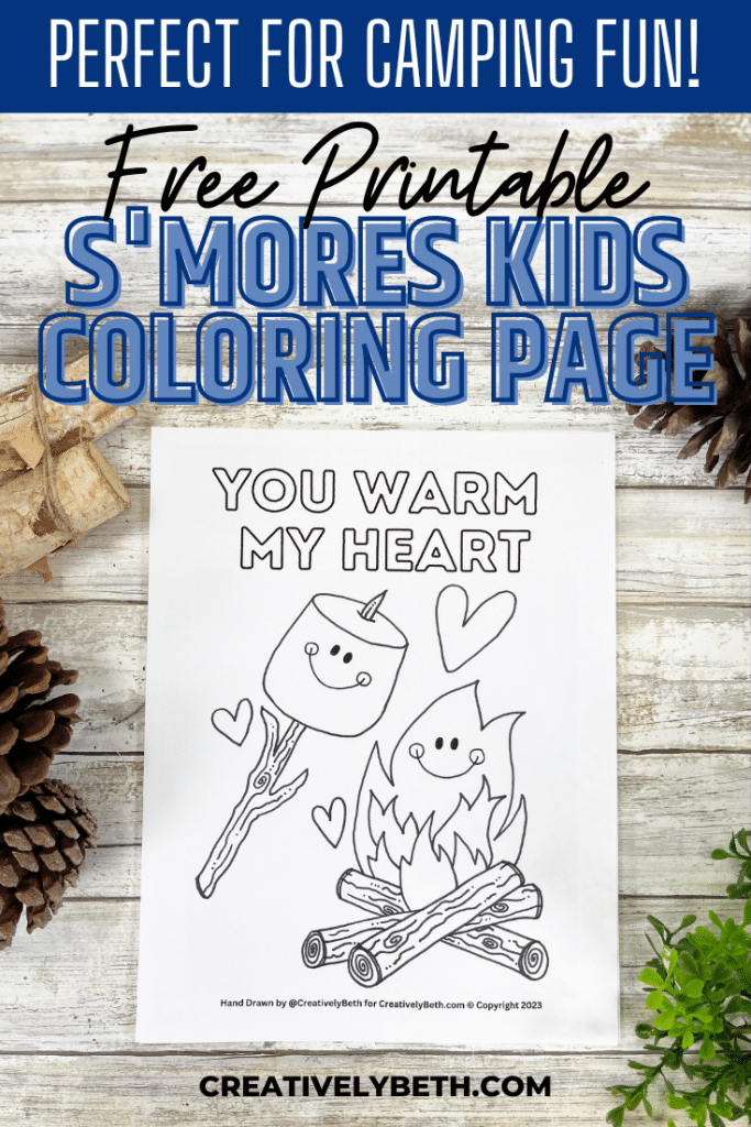 Smores coloring page free printable