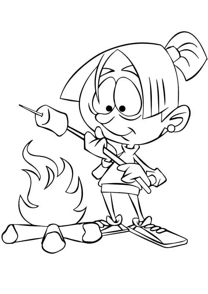 Smores coloring pages