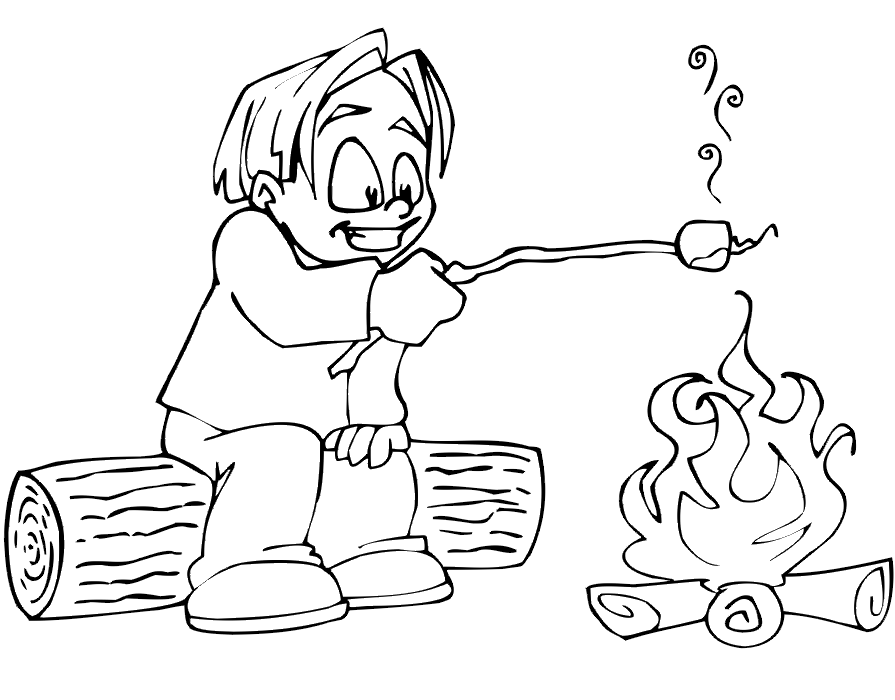 Smores coloring pages