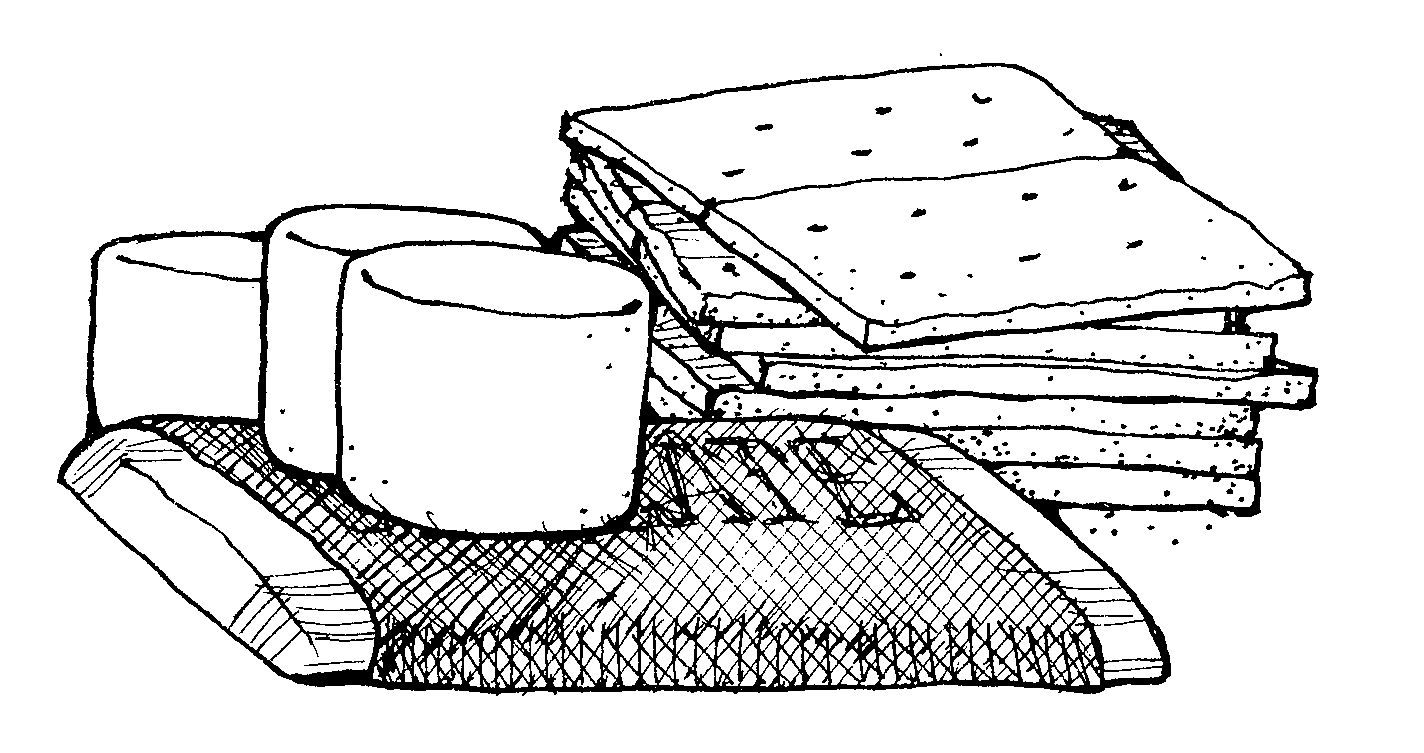 Smores coloring pages