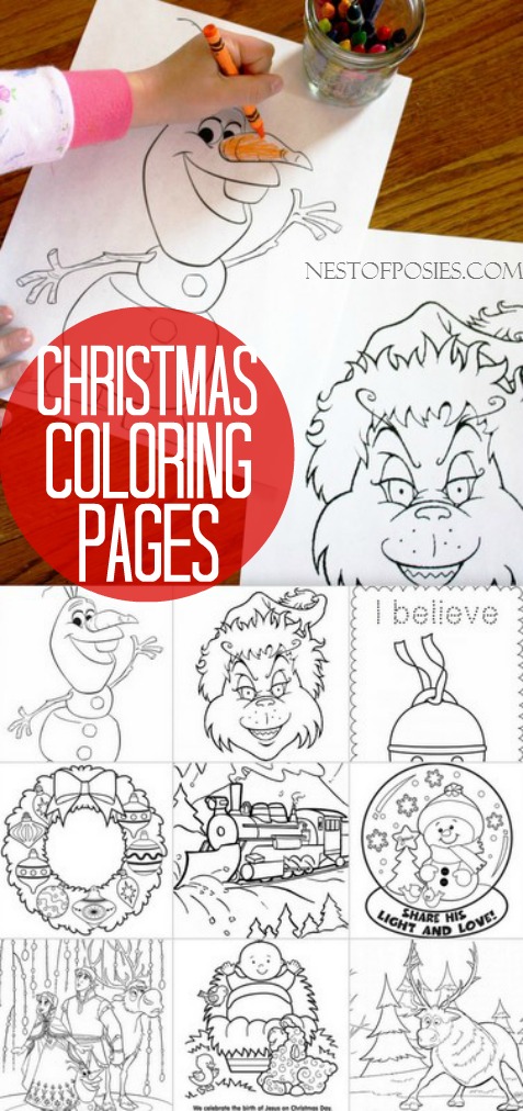 Christmas coloring pages