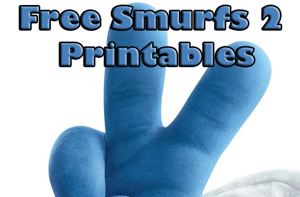Free printables and downloads for the smurfs and smurfs â