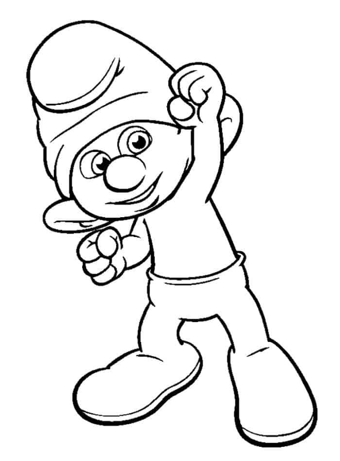 Smurfs coloring page