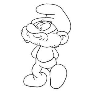 Smurfs coloring pages printable for free download