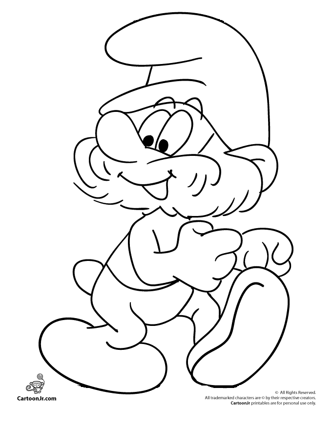 Smurfs coloring pages