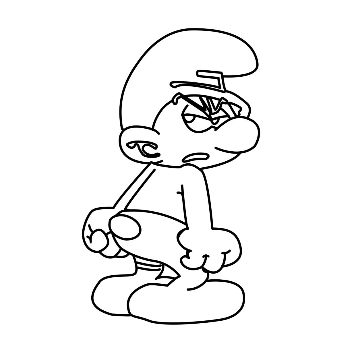 Enjoy hours of smurfs coloring pages