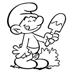 Smurf coloring pages