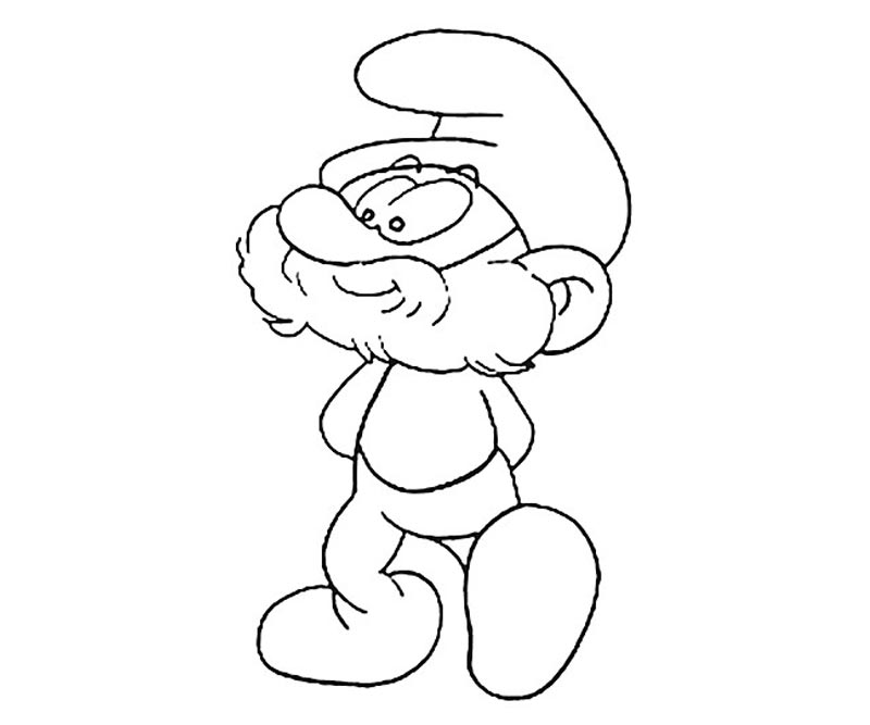 Papa smurf coloring pages download and print for free