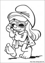 The smurfs coloring pages on coloring