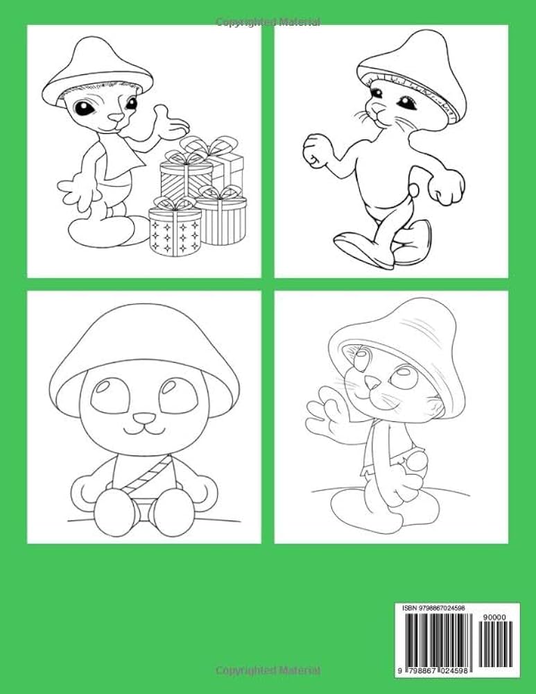 Smurf cat coloring book for kids all characters stevenson jasmine books