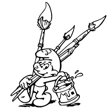 Smurf coloring pages