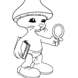 Smurf cat coloring pages printable for free download