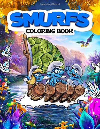 Smurf coloring book color wonder relaxation smurfs adult coloring books for kids men and women by kieran ellis