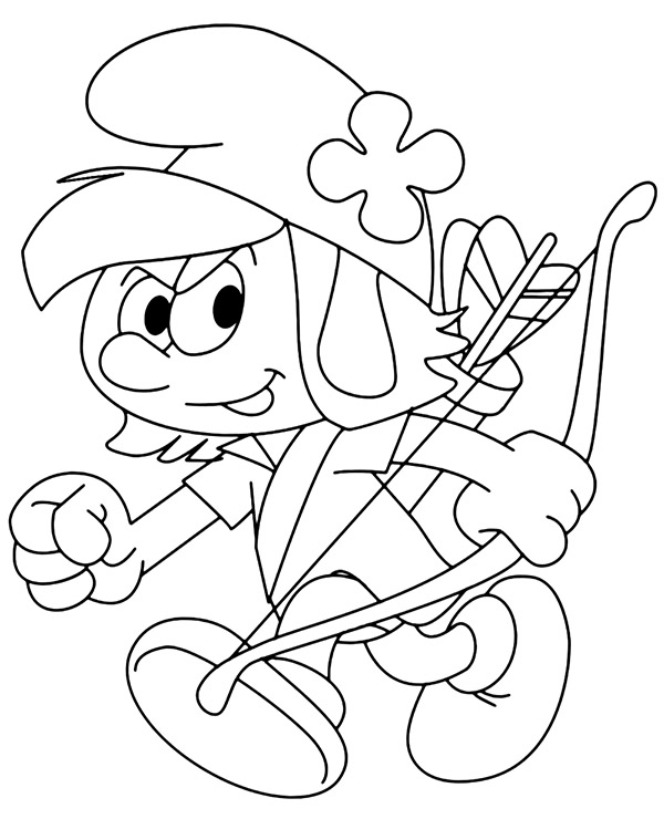 New free smurfs coloring pages