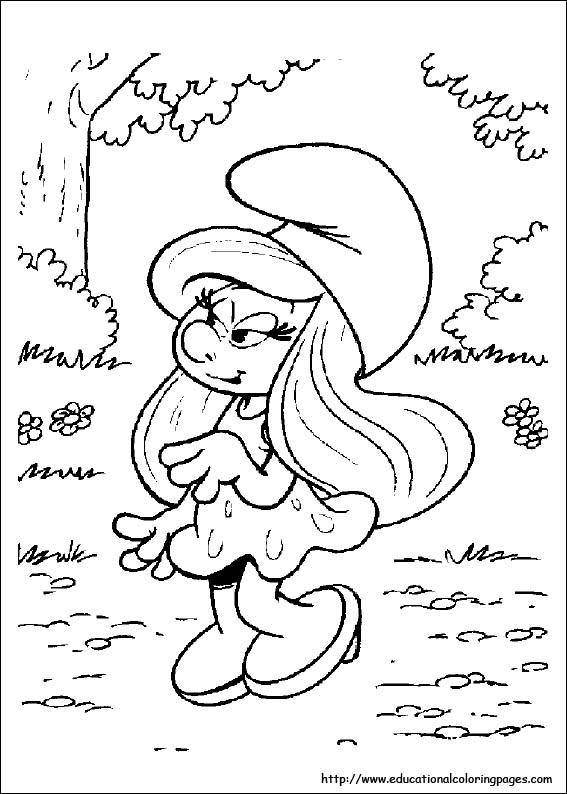 Smurf coloring pictures