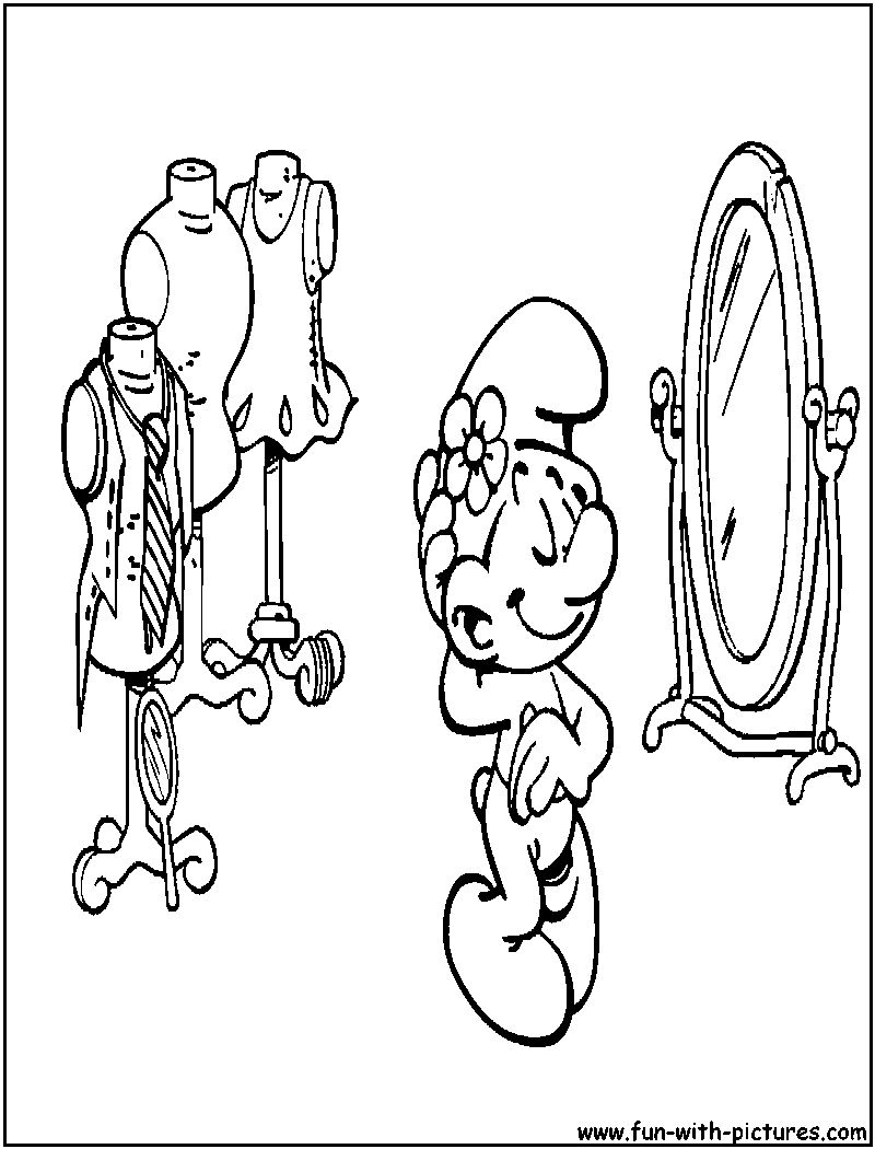 Smurf coloring pages