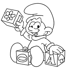 Smurf coloring pages