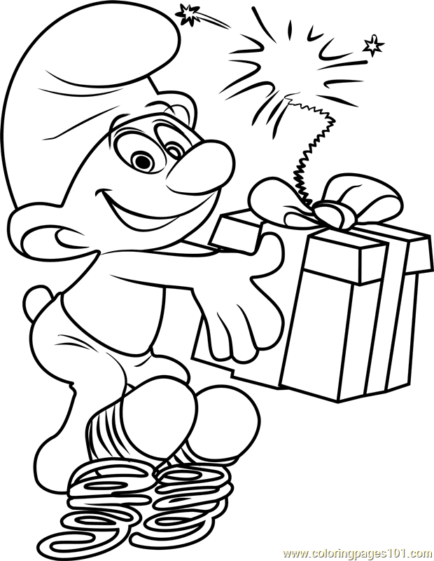 Smurfs coloring pages printable for free download