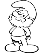 The smurfs coloring pages free coloring pages