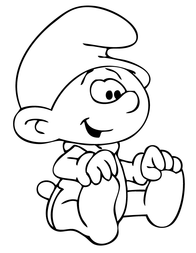 Smurfs coloring pages printable for free download