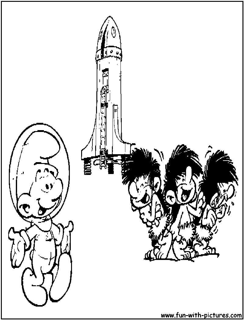 Smurf coloring pages