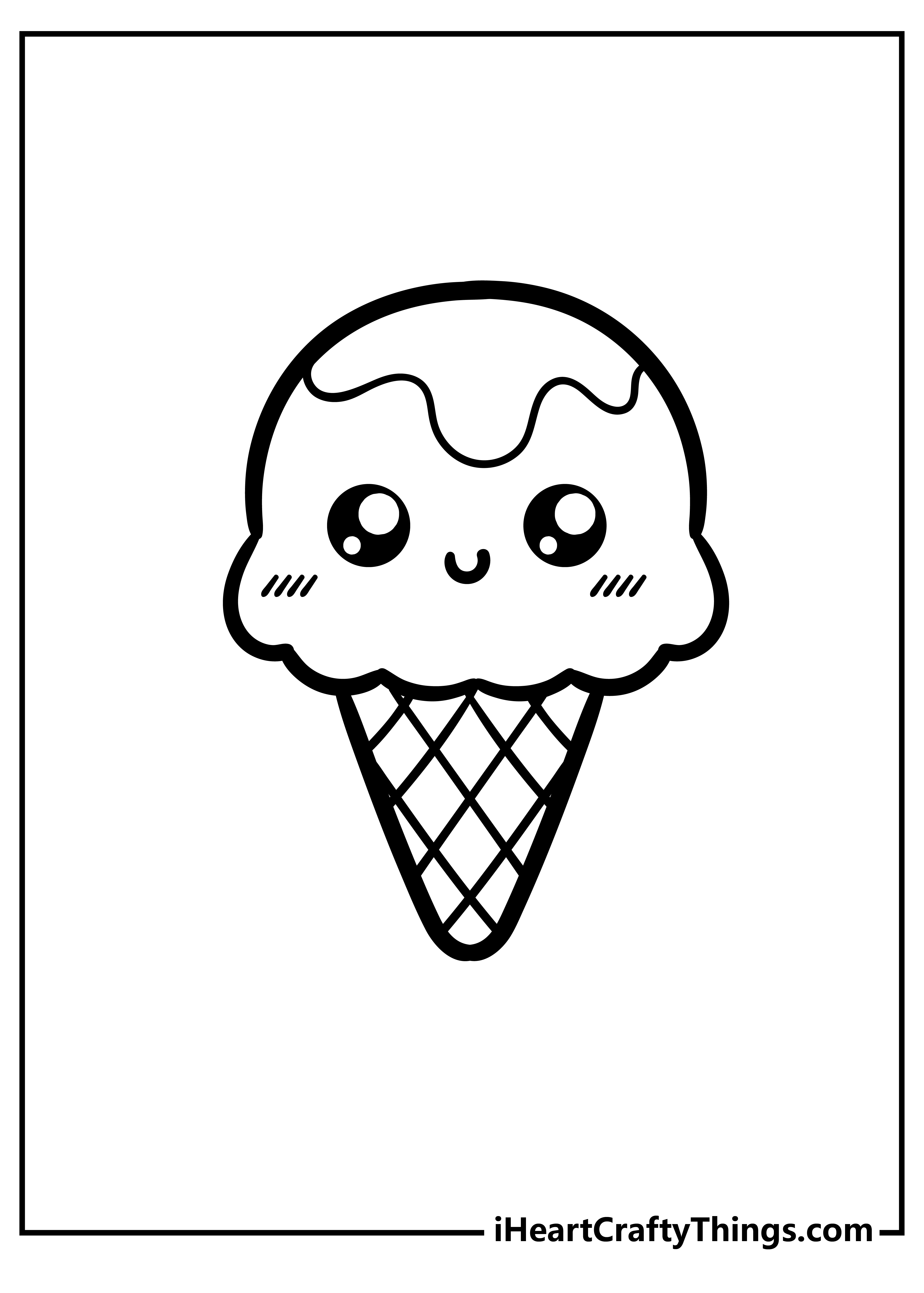 Cute food coloring pages free printables