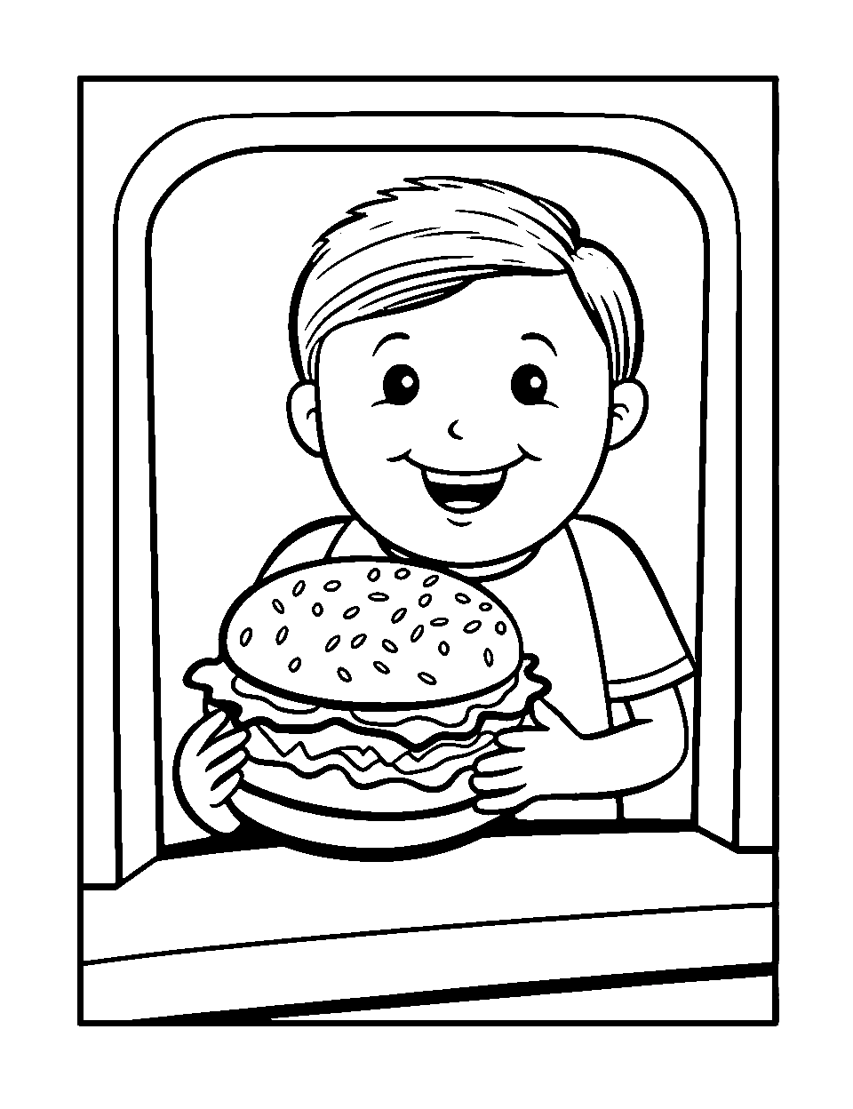 Food coloring pages free printable sheets