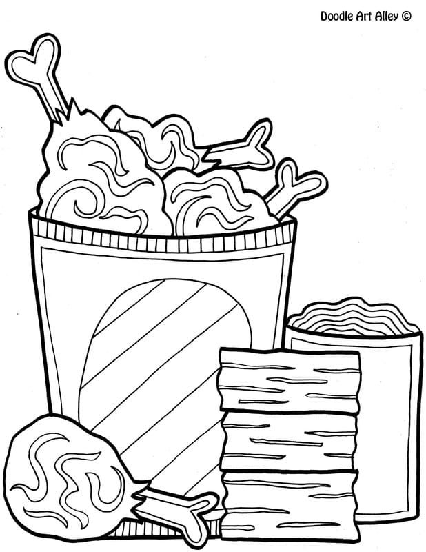 Food coloring pages