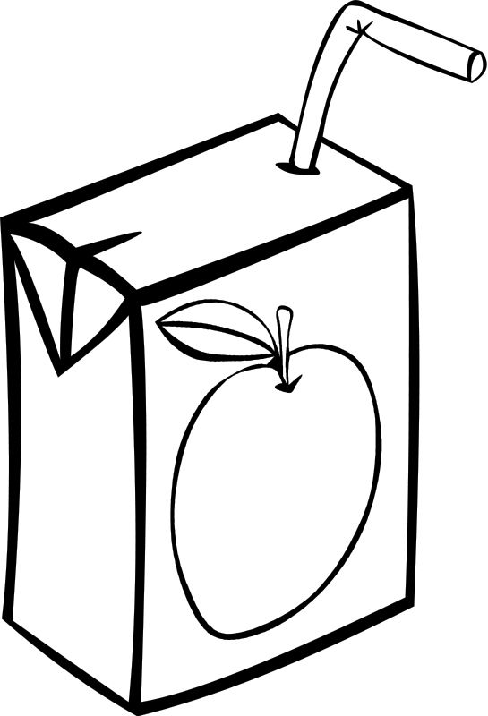 Snacks coloring pages