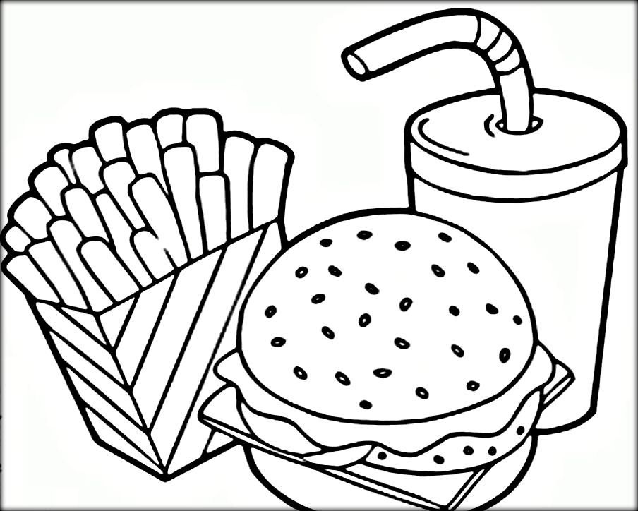 Coloring pages snack coloring sheet