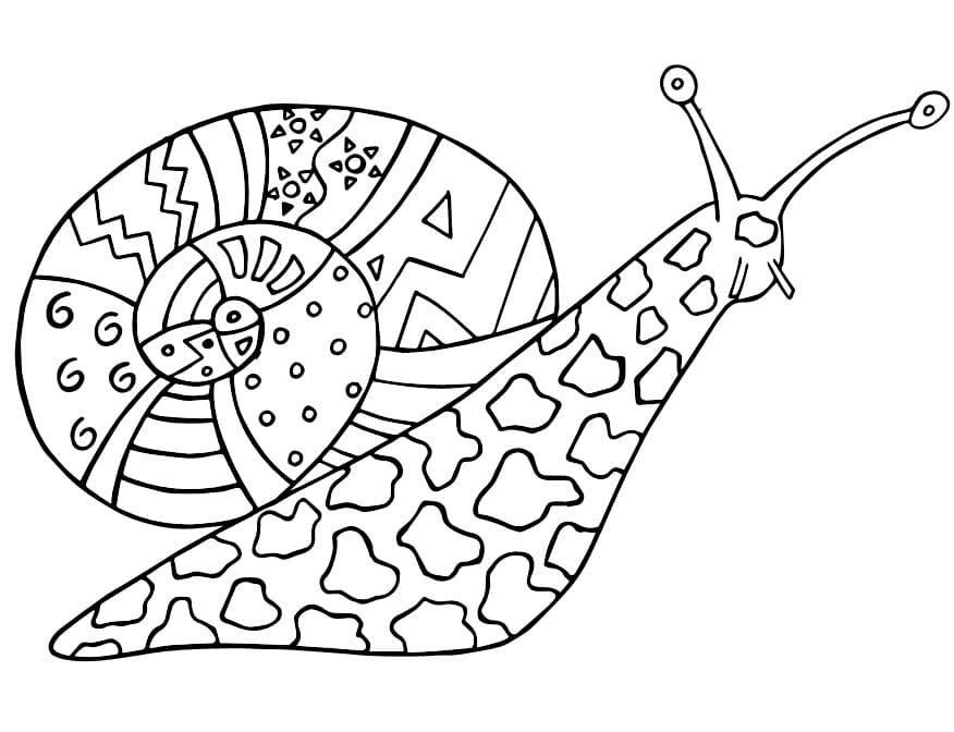 Snail coloring pages printable for free download