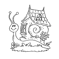 Snail coloring pages