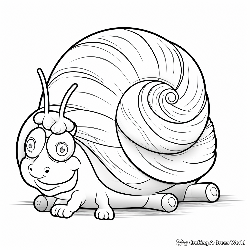 Snail coloring pages