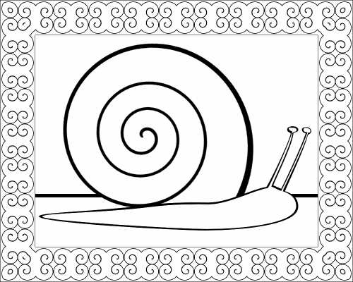 Dont eat the paste a snail for you coloring page