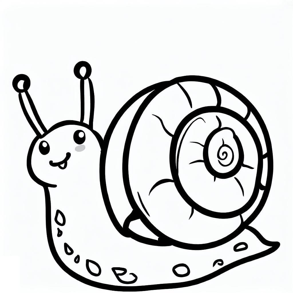 Snail coloring pages