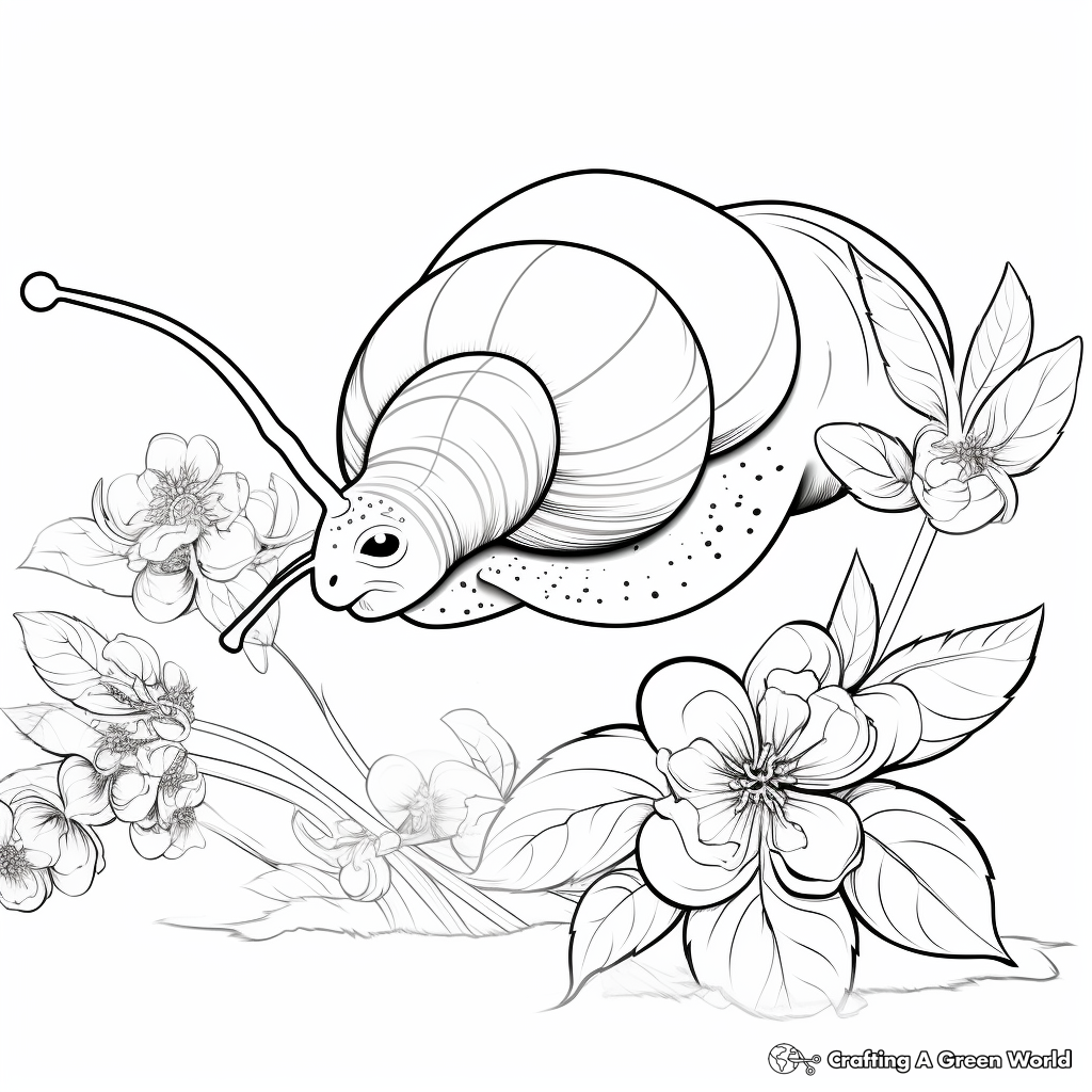 Snail coloring pages