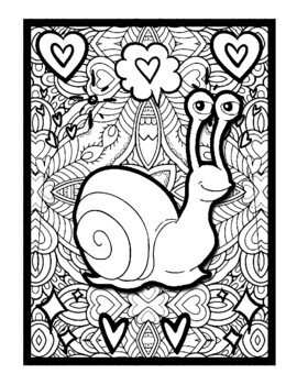 Snails mindfulness mandala coloring pages for kids printable sheets pdf