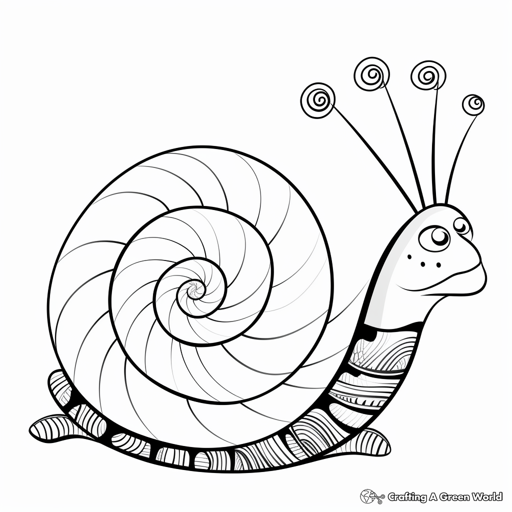 Snail coloring pages