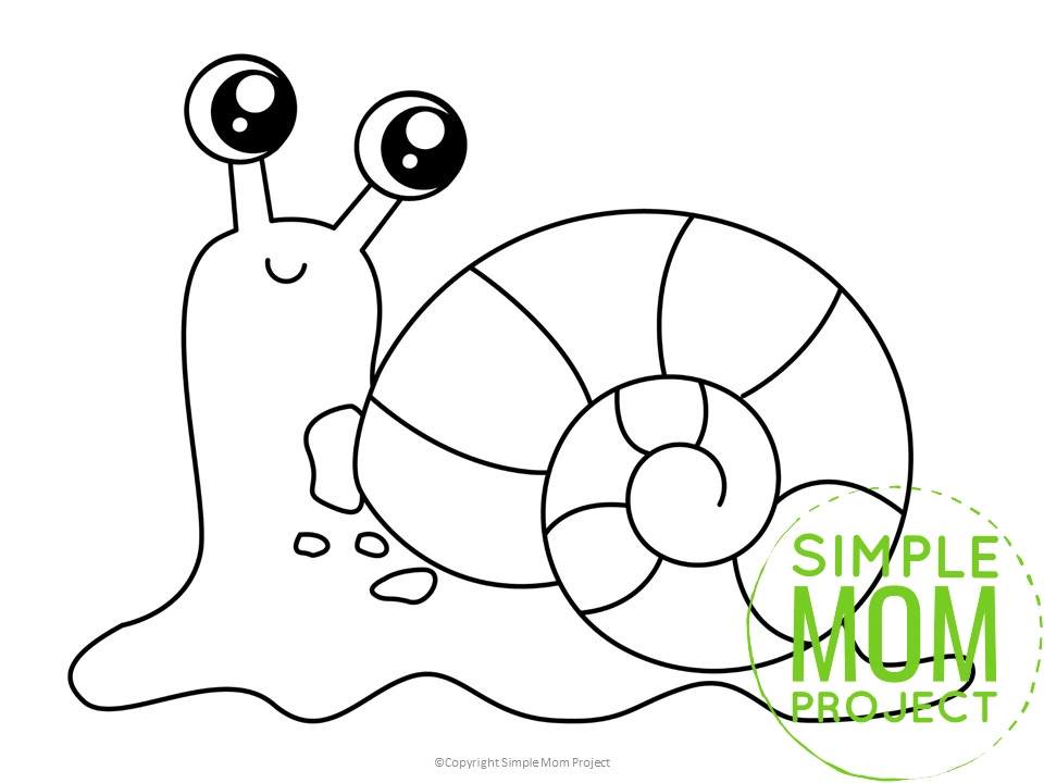 Free printable snail template â simple mom project