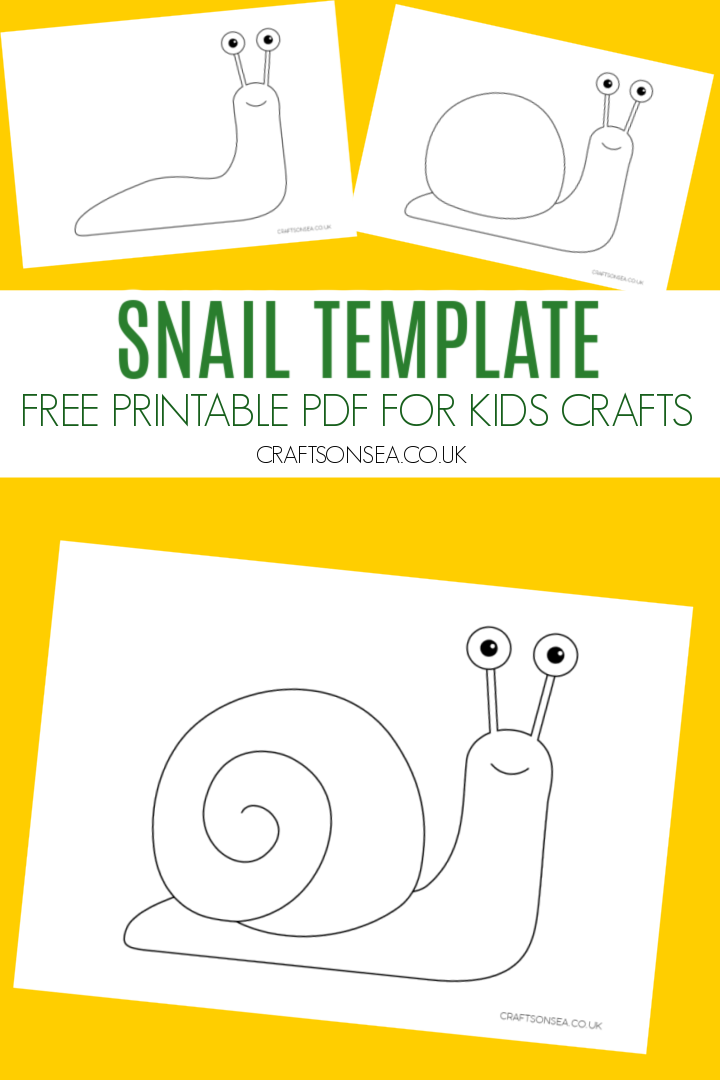 Snail template free printable pdf